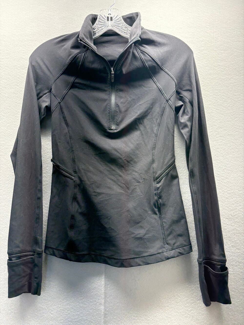 Lululemon First Mile Half Zip Jacket Women's XS Black